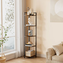 Load image into Gallery viewer, 5 Tier Corner Book Shelf Home Storage Display