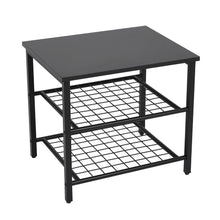 Load image into Gallery viewer, Black Side Table with Sturdy Metal Legs Living and Home