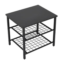 Load image into Gallery viewer, Black Side Table with Sturdy Metal Legs Living and Home