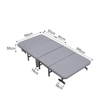 Load image into Gallery viewer, 4-Fold Metal Sponge Folding Bed Living and Home