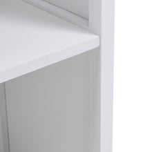 Load image into Gallery viewer, Elegant White Open Display Cabinet / Bookcase Crafted from Bamboo and MDF Living and Home