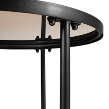 Load image into Gallery viewer, 2 Tier Round Glass and Slate Coffee Table Coffee Tables Living and Home
