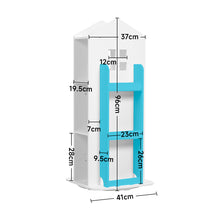 Load image into Gallery viewer, Kids' House Frame Rotating Bookshelf