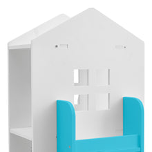 Load image into Gallery viewer, Kids' House Frame Rotating Bookshelf