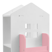 Load image into Gallery viewer, Kids' House Frame Rotating Bookshelf