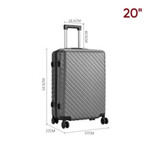 Load image into Gallery viewer, Lightweight Hardside Travel Suitcase with Spinner Wheels
