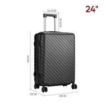 Load image into Gallery viewer, 20/24/28 Inch Lightweight Hardside Slash Texture Travel Suitcase with Spinner Wheels Travel Suitcases Living and Home
