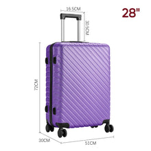Load image into Gallery viewer, 20/24/28 Inch Lightweight Hardside Slash Texture Travel Suitcase with Spinner Wheels Travel Suitcases Living and Home
