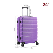 Load image into Gallery viewer, Hardshell Rolling Luggage Trolley Travel Case, 24"