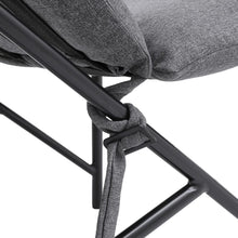 Load image into Gallery viewer, Modern Minimalist Linen Armchair with Metal Frame Living and Home