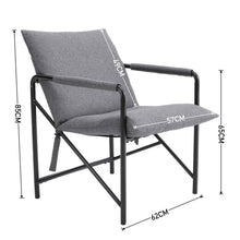 Load image into Gallery viewer, Modern Minimalist Linen Armchair with Metal Frame Living and Home