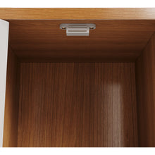 Load image into Gallery viewer, Wooden Bookcase Storage Cabinet with Doors and Open Shelf
