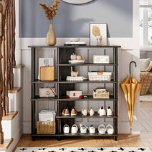 Load image into Gallery viewer, Open-Style Wood Shoe Rack