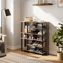 Load image into Gallery viewer, Open-Style Wood Shoe Rack Living and Home