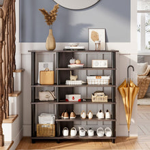 Load image into Gallery viewer, Open-Style Wood Shoe Rack Living and Home