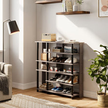 Load image into Gallery viewer, Open-Style Wood Shoe Rack Living and Home