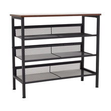 Load image into Gallery viewer, 4-Tier Mesh Shelves Shoe Rack