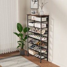 Load image into Gallery viewer, 8-Tier Mesh Shelves Shoe Rack Living and Home