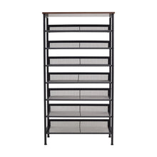 Load image into Gallery viewer, 8-Tier Mesh Shelves Shoe Rack Living and Home