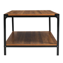 Load image into Gallery viewer, Direct 2-Tier Walnut Finish Coffee Table Living and Home