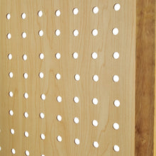 Load image into Gallery viewer, Natural Wood Round-Hole Screen with Four Panels in Paulownia Wood Living and Home