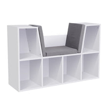Load image into Gallery viewer, Cozy Kids Bookcase with Reading Seat Living and Home