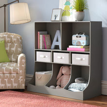 Load image into Gallery viewer, 3-Tier Open Style Toy and Book Storage Cabinet