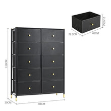 Load image into Gallery viewer, Plastic Storage Cabinet Living and Home 10-Drawer