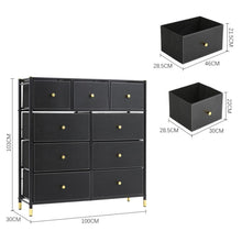 Load image into Gallery viewer, Plastic Storage Cabinet Living and Home 9-Drawer