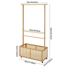 Load image into Gallery viewer, Freestanding Clothes Rack with Wheels