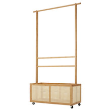 Load image into Gallery viewer, Freestanding Clothes Rack with Wheels