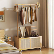 Load image into Gallery viewer, Freestanding Clothes Rack with Wheels