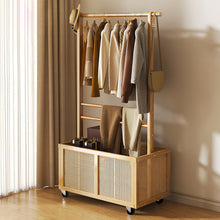 Load image into Gallery viewer, Freestanding Clothes Rack with Wheels