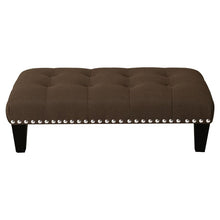 Load image into Gallery viewer, Vintage Button-tufted Rectangular Linen Footstool Set Living and Home