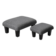 Load image into Gallery viewer, Non-Slip Linen Cotton Beige Footstool Living and Home