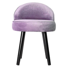 Load image into Gallery viewer, Modern Velvet Dressing Table Stool with Solid Wood Legs Living and Home