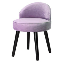 Load image into Gallery viewer, Modern Velvet Dressing Table Stool with Solid Wood Legs Living and Home