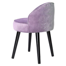 Load image into Gallery viewer, Modern Velvet Dressing Table Stool with Solid Wood Legs Living and Home