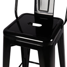 Load image into Gallery viewer, Set of 4 Metal Frame Industrial Style High Chair Bar Stool