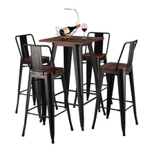 Load image into Gallery viewer, Metal Industrial Style Square Table Bar High Table Living and Home
