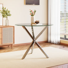 Load image into Gallery viewer, Dining Table Round Tempered Glass Coffee Table