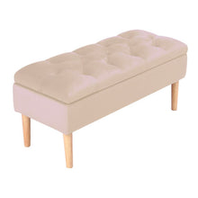 Load image into Gallery viewer, 100cm Grey Velvet Upholstered Storage Bench Storage Footstools & Benches Living and Home
