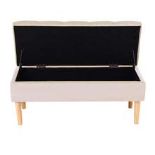 Load image into Gallery viewer, 100cm Grey Velvet Upholstered Storage Bench Storage Footstools & Benches Living and Home