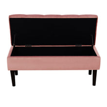 Load image into Gallery viewer, 100cm Grey Velvet Upholstered Storage Bench Storage Footstools & Benches Living and Home
