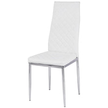 Load image into Gallery viewer, Set of White Electroplated Dining Chairs in PVC Living and Home
