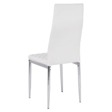 Load image into Gallery viewer, Set of White Electroplated Dining Chairs in PVC Living and Home