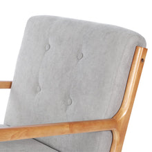 Load image into Gallery viewer, Wood Single Sofa Lounge Chair with Cushion Lounge Chairs Living and Home