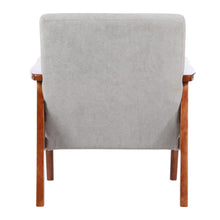Load image into Gallery viewer, Wood Single Sofa Lounge Chair with Cushion Lounge Chairs Living and Home