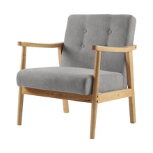 Load image into Gallery viewer, Wooden Armchair Upholstered Occasional Chair