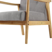 Load image into Gallery viewer, Wooden Armchair Upholstered Occasional Chair